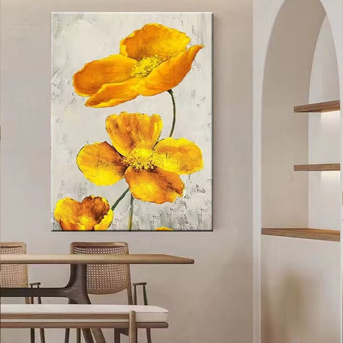 Floral Textured Wall Art Decor