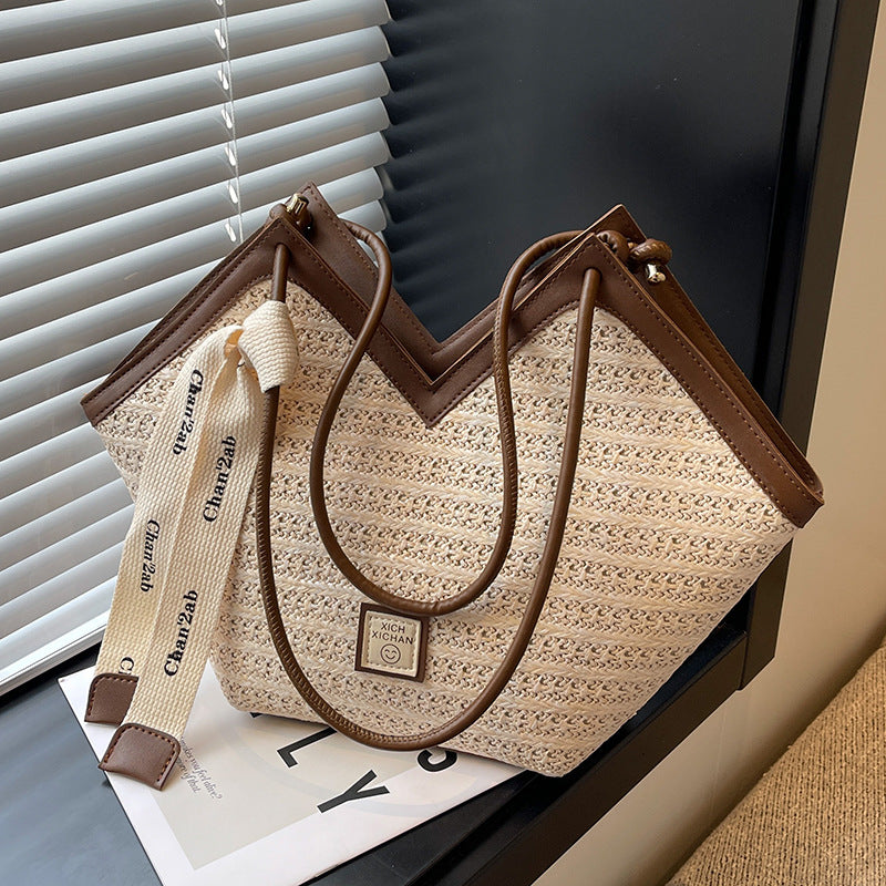 Woven Texture Shoulder Bag Bowlift