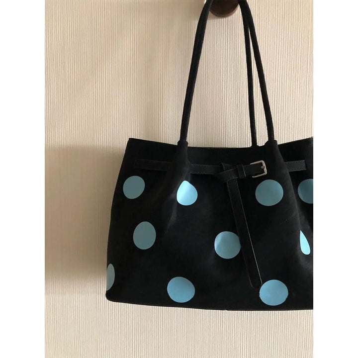 Stylish Polka Dot Tote Bag Bowlift
