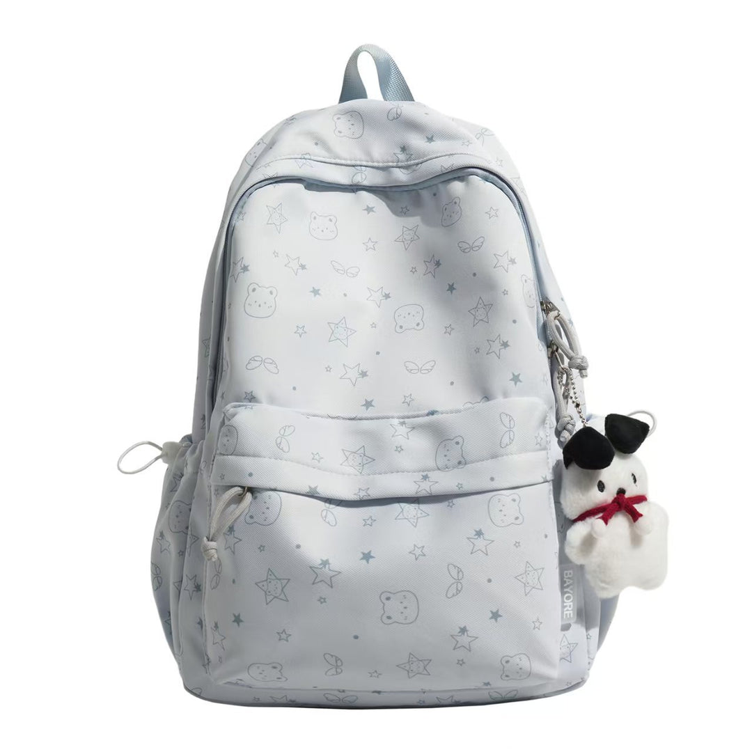 Backpack with Charming Animal and Star Pattern Bowlift