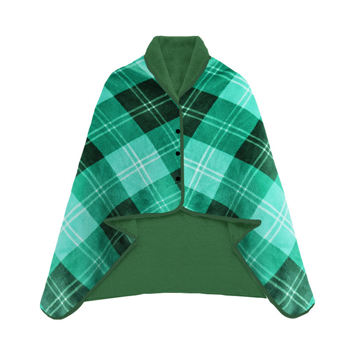 Women Elegant and Comfortable Fleece Poncho Blanket Bowlift