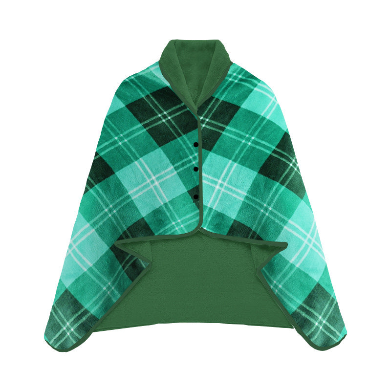 Ladies Cozy and Fashionable Blanket with Checkered Pattern Bowlift