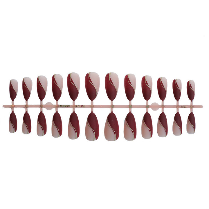 Nail art set with elegant wave patterns Bowlift