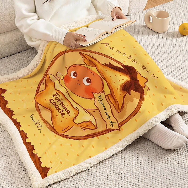Soft Flannel Cartoon Fleece Blanket