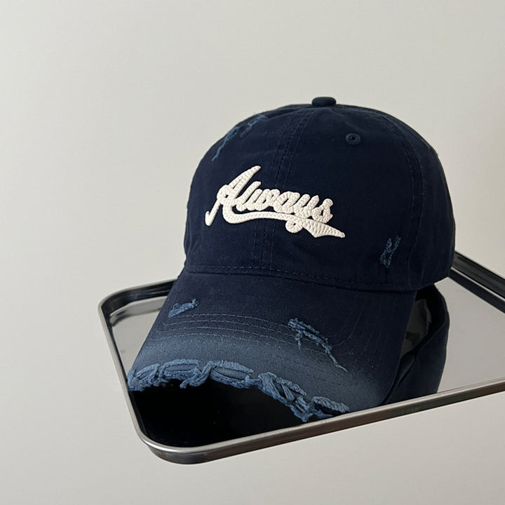Vintage Distressed Embroidered Baseball Cap