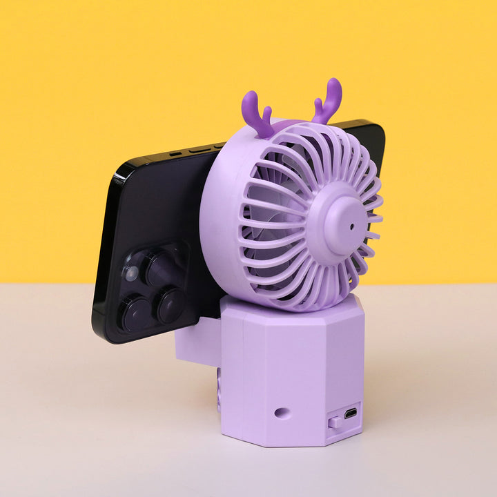 Unisex Portable Mini Fan with Animal Ears and USB Connection Bowlift