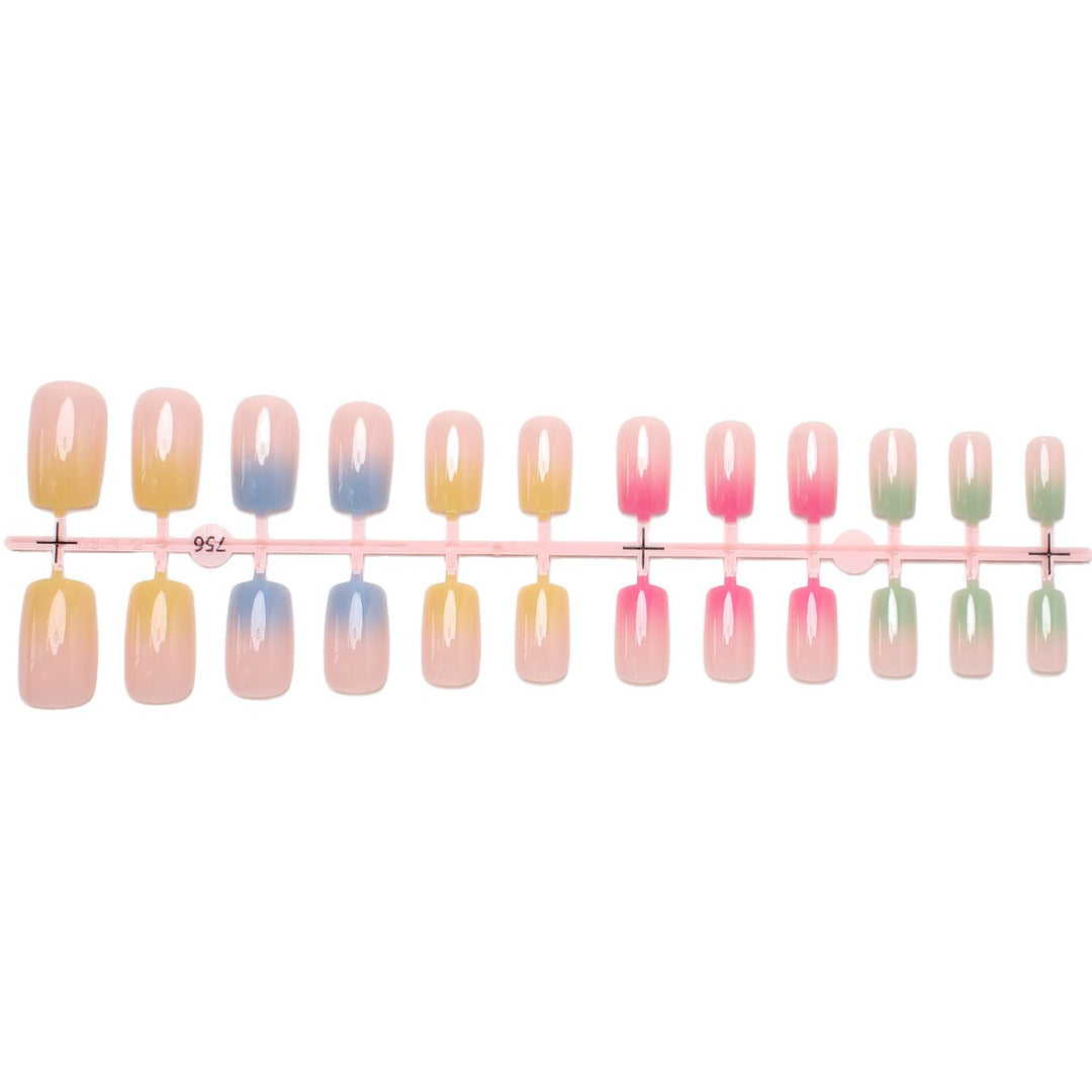 Ombre Gradient Press-On Nails Bowlift