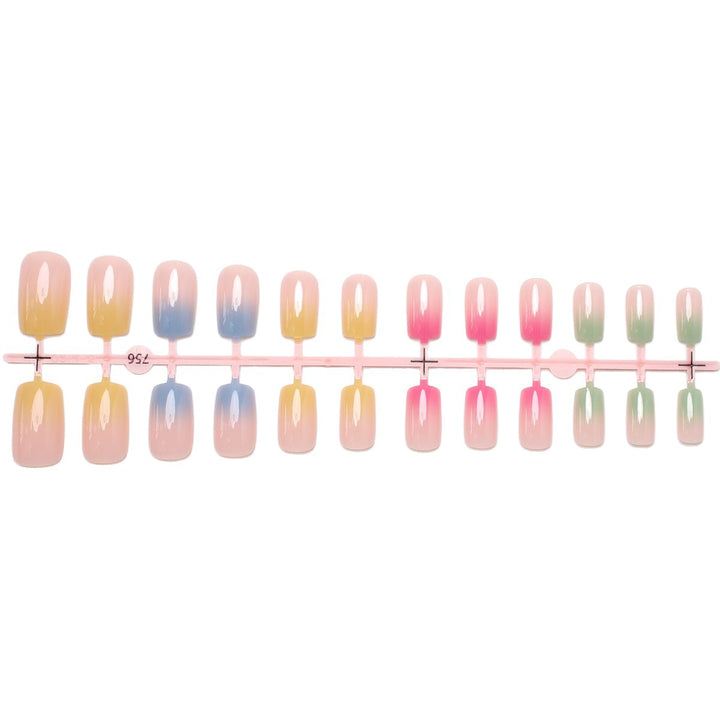 Ombre Gradient Press-On Nails Bowlift