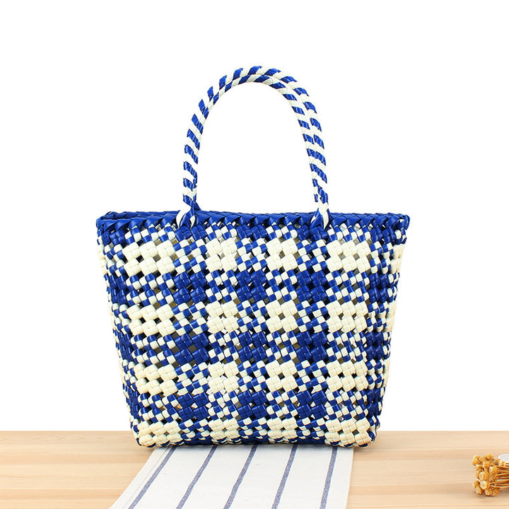 Large Tote Bag Made of Woven Material Bowlift
