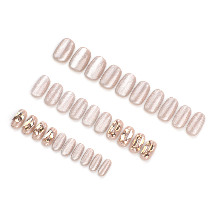 Elegant Nail Art with Glamorous Accents Bowlift