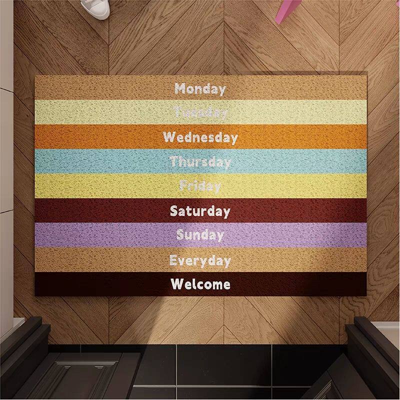 Colorful Days of the Week Doormat Bowlift