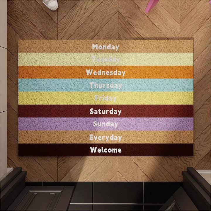 Colorful Days of the Week Doormat Bowlift