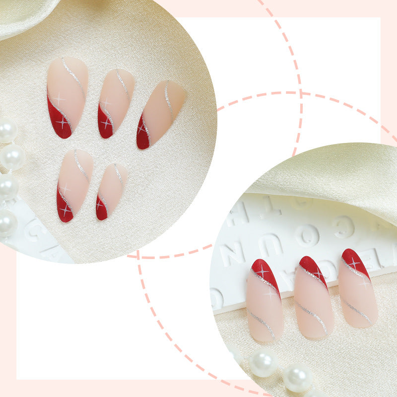 Artistic Gradient Press-On Nail Set Bowlift