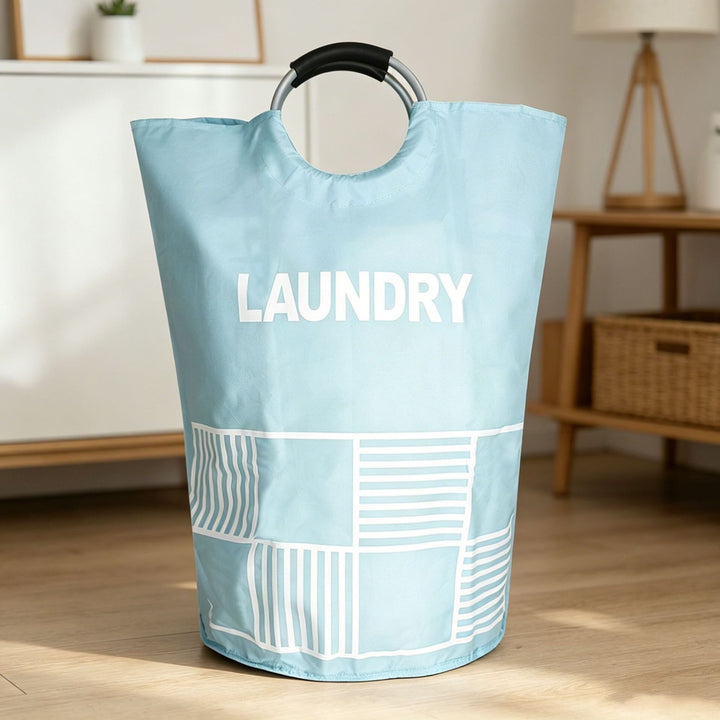 Laundry basket with ergonomic carrying handle Bowlift