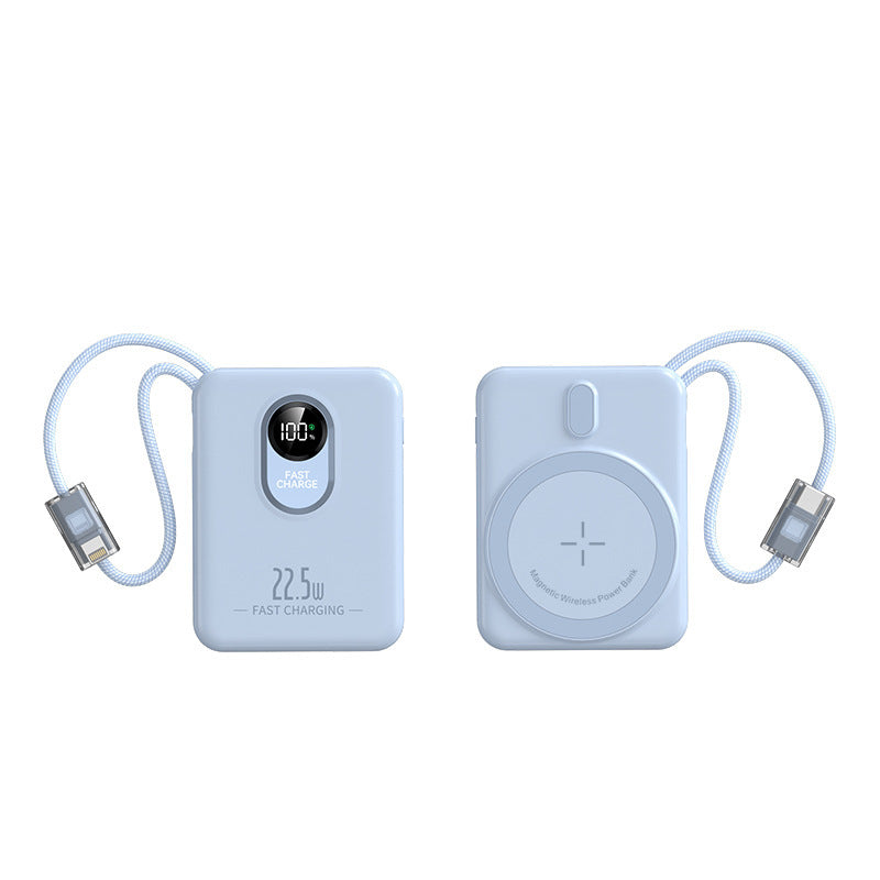 Magnetic Wireless Powerbank with Fast Charging Function and Digital Display Bowlift