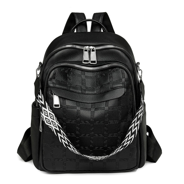 Versatile Textured Backpack with Multiple Compartts Bowlift