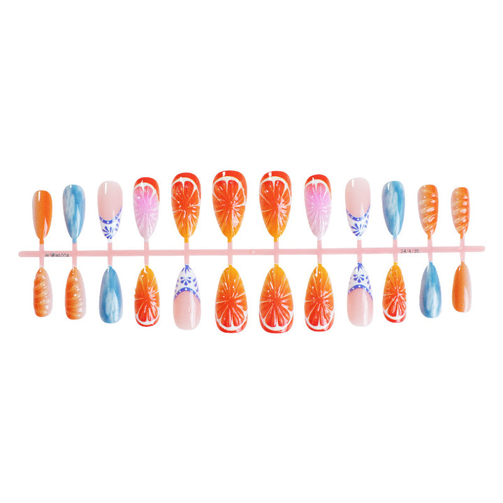 Creative nail set in cheerful fruit design Bowlift