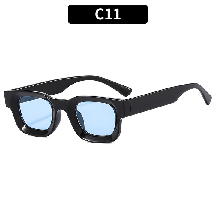 Geometric Transparent Frame Sunglasses