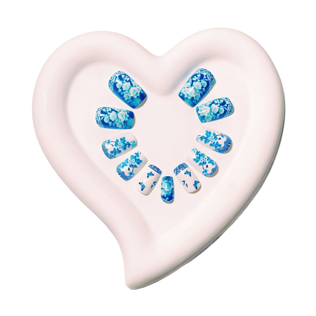 Artistic Floral Butterfly Nail Art Bowlift