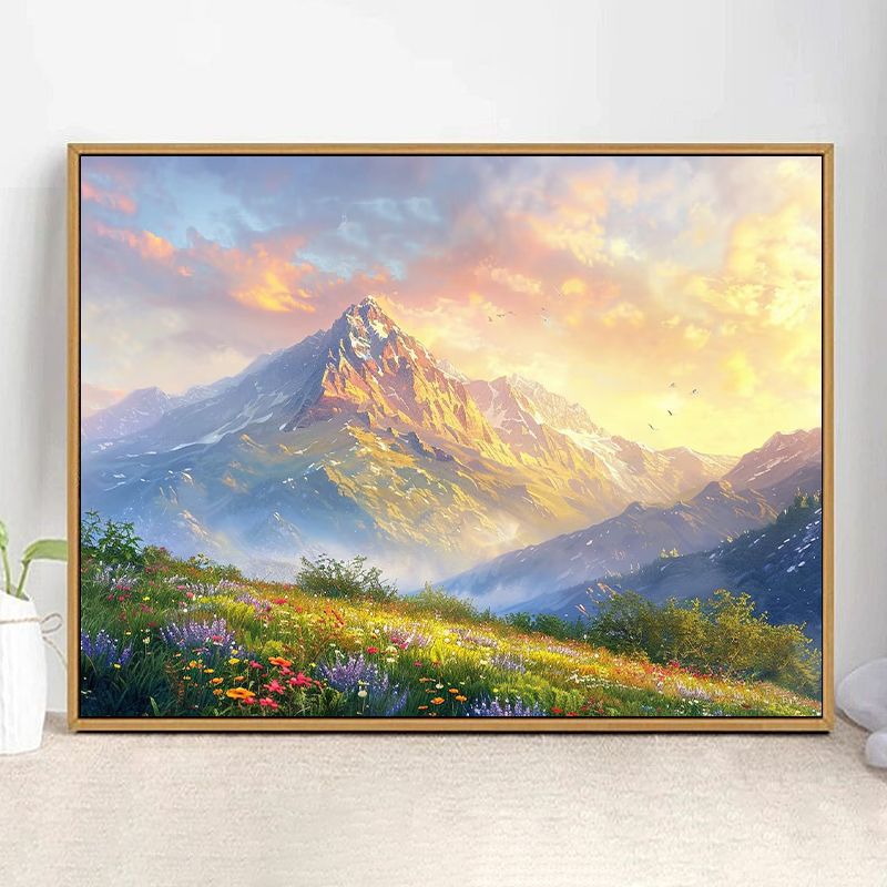 Majestic Mountain Landscape Art Print Bowlift