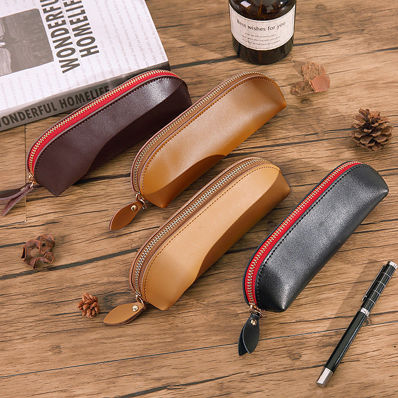 Stylish Leather Pencil Case Bowlift