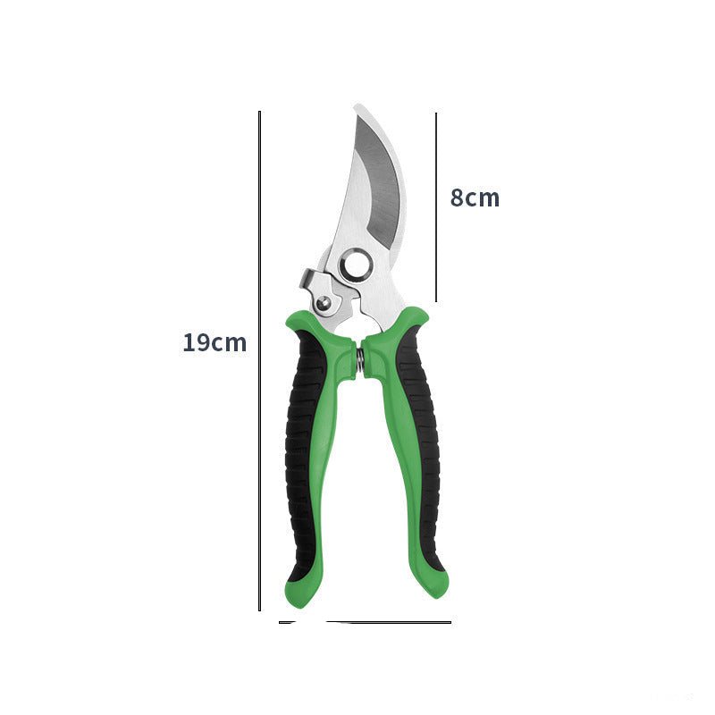 Precision bypass pruning shears with Ergonomic non-slip handles Bowlift