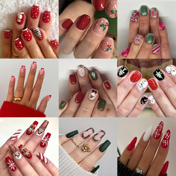 Artistic Winter-Themed Nail Art Bowlift