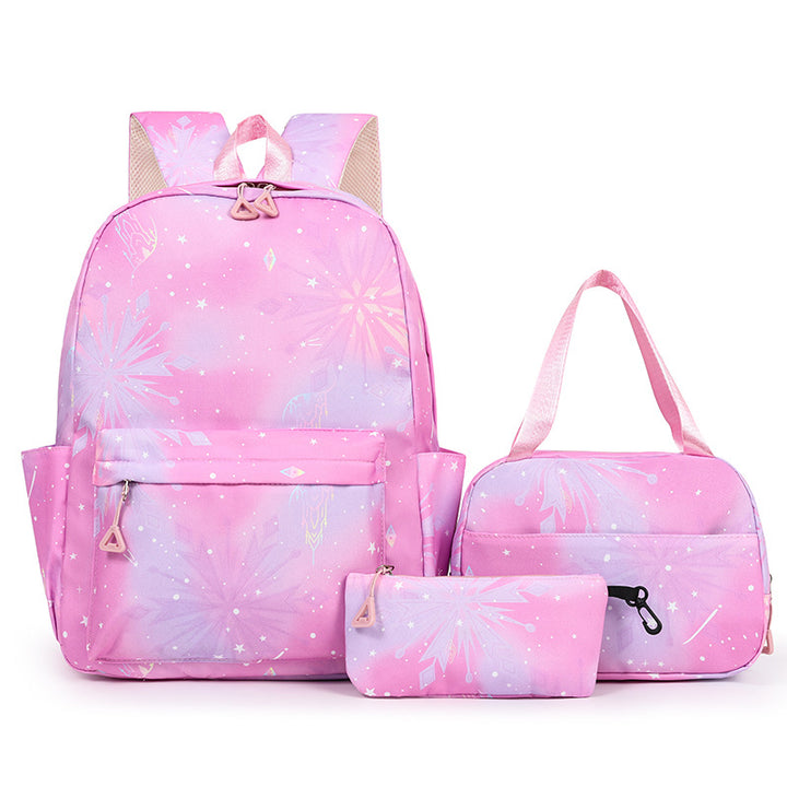 Stylish Three-Piece Backpack Set