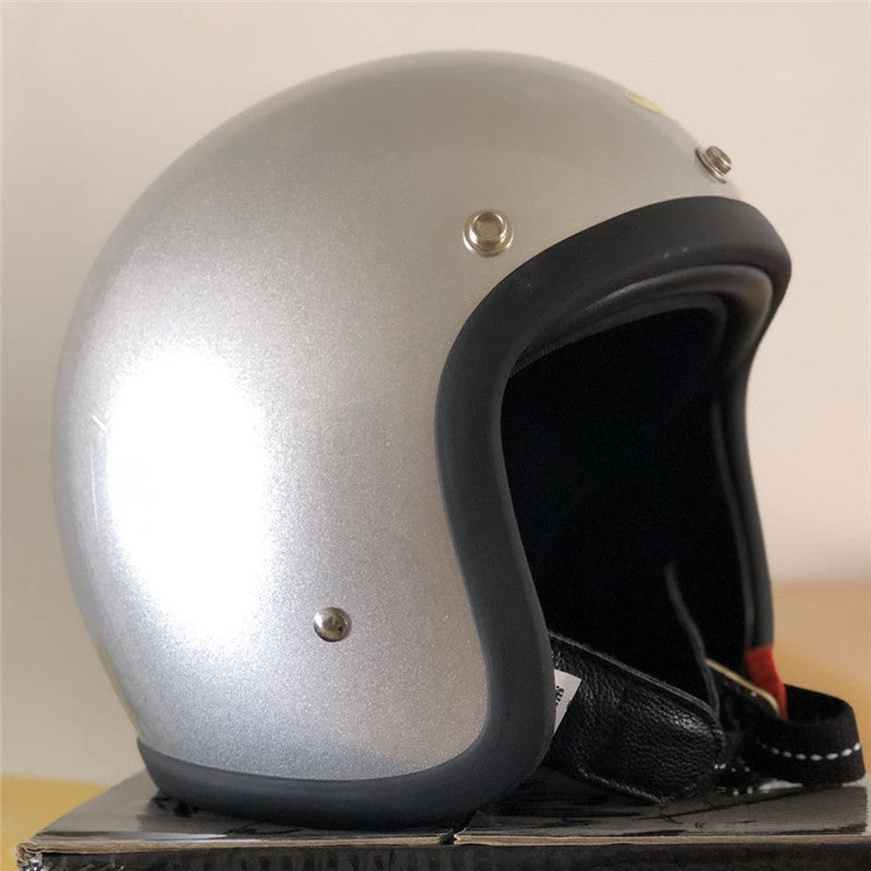 Classic Half-Shell Motorcycle Helmet Bowlift