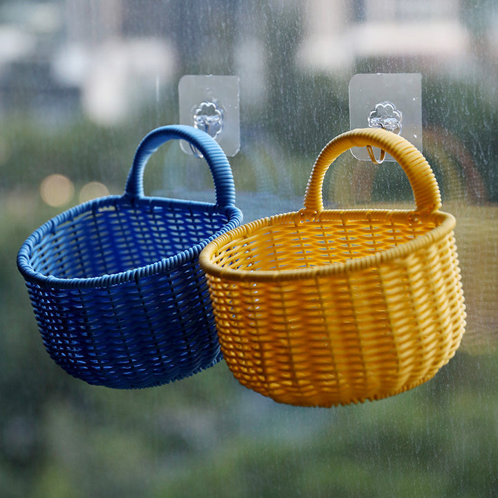 Chic Woven Storage Basket with Ergonomic Handle Bowlift