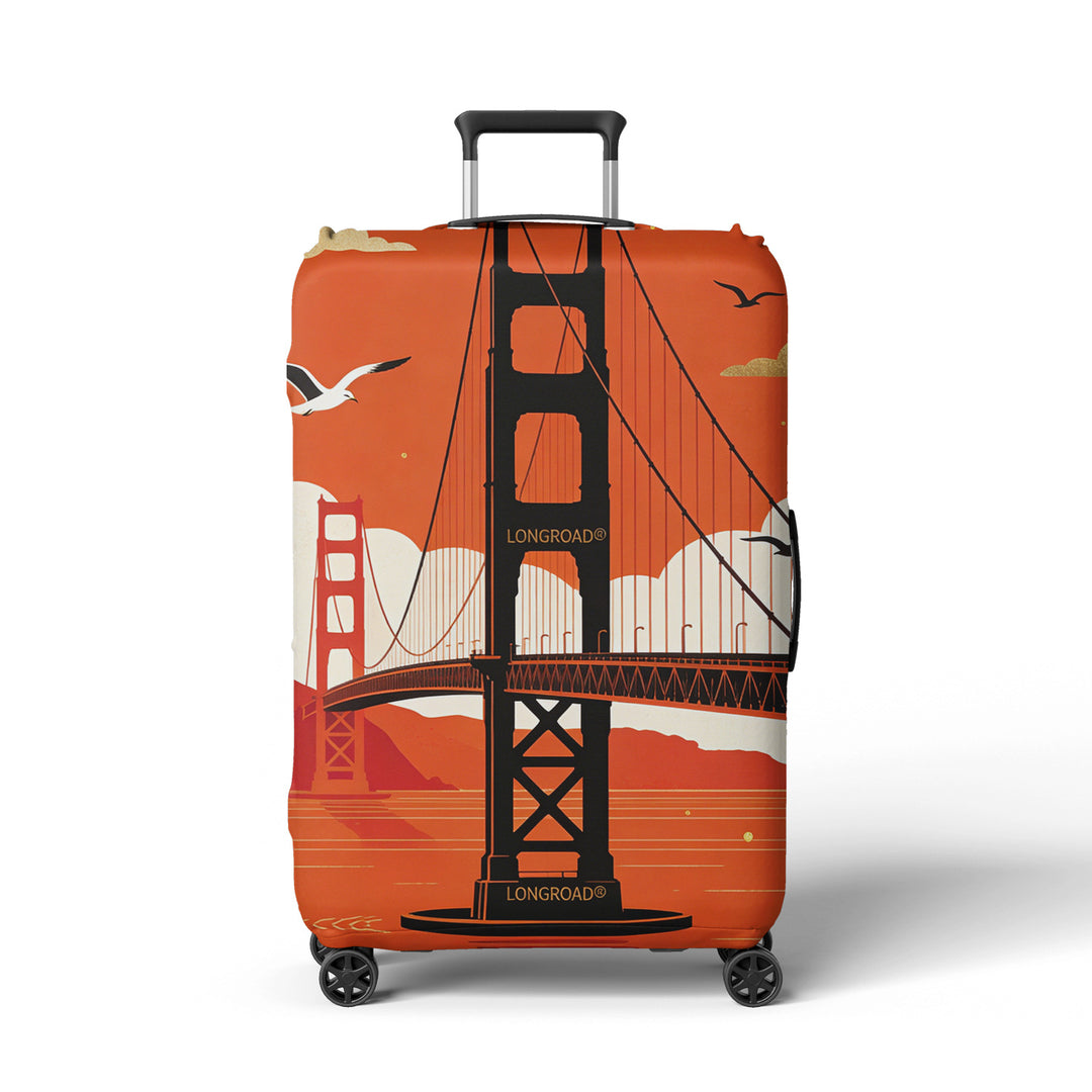 Women's suitcase cover in futuristic design Bowlift