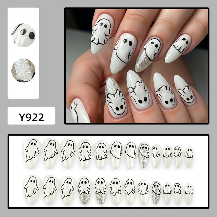 Creative Ghost Design Nail Art Bowlift