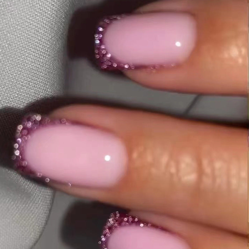 Glamorous nail art with glitter decoration Bowlift