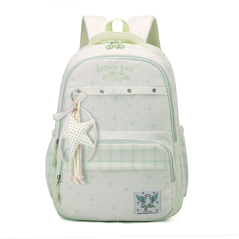Decorative Floral Print Backpack Bowlift