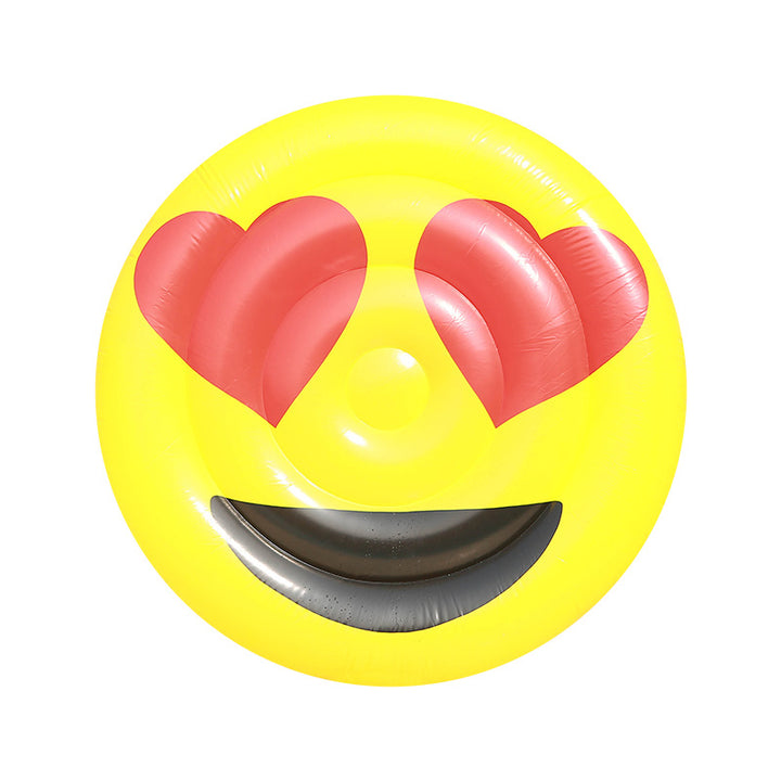 Ladies Inflatable Emoji Swim Ring Bowlift