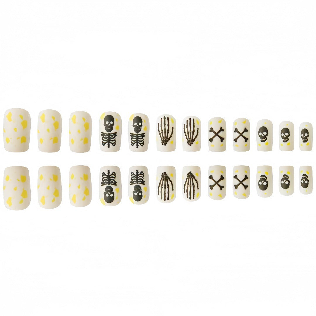 Creative Skeleton Nail Art Design Bowlift