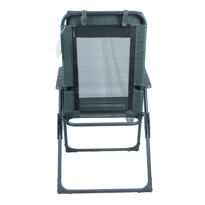 Recliner with ergonomic headrest and folding mechanism Bowlift