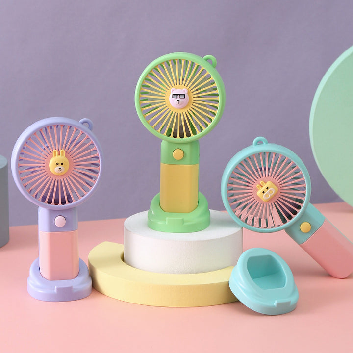Women's Portable Hand Fan with Pony-Shaped Design Bowlift