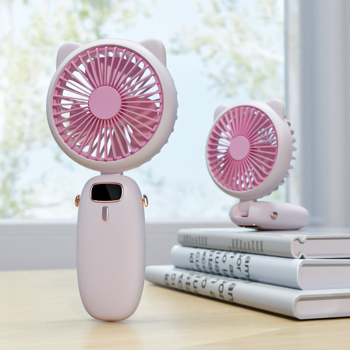 Women's Portable Mini Cat Fan Bowlift