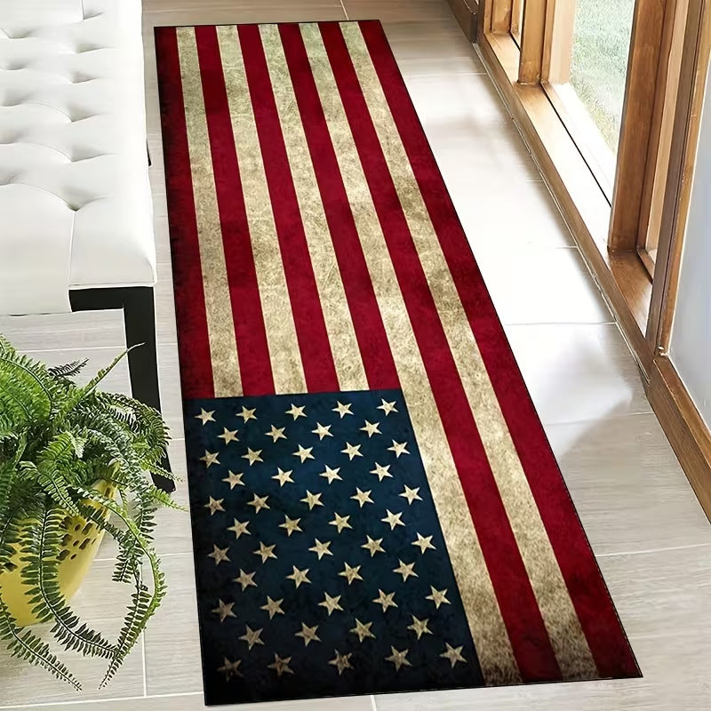 Retro Diner-Themed Kitchen Runner Mat