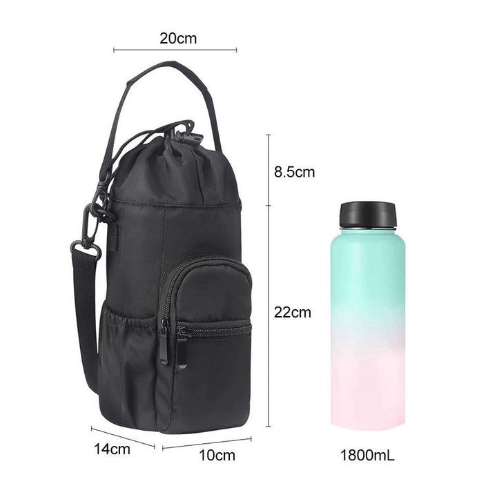 Unisex Water Bottle with Multifunctional Carrying Strap Bowlift