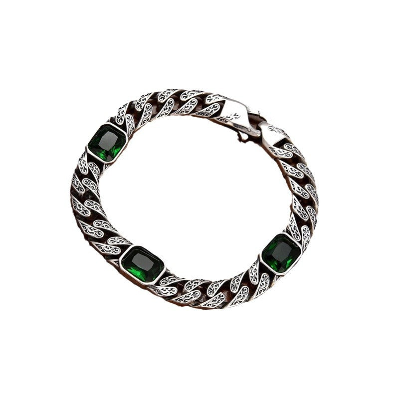 BowLift | Totem Design Diamond Pattern Bracelet – Unisex Copper Chain with 9mm Width
