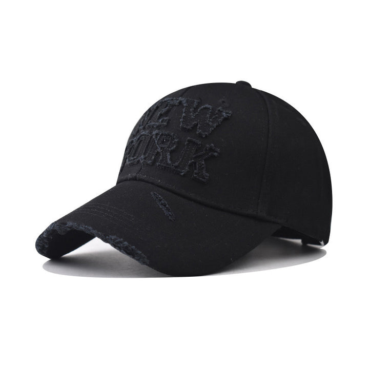 Women's Distressed Embroidered Baseball Cap Bowlift