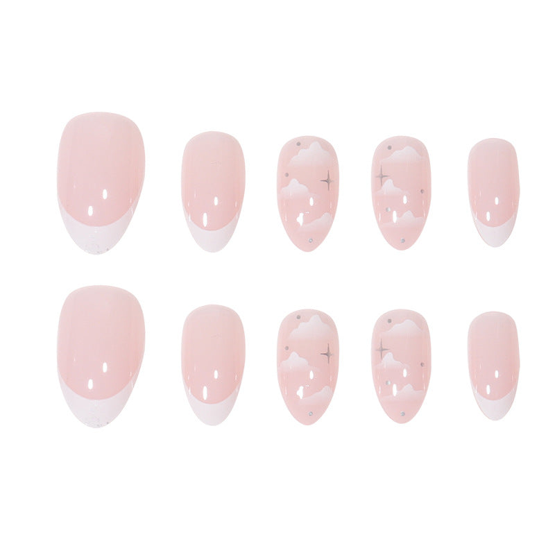 Elegant Marble-Inspired Press-On Nails Bowlift