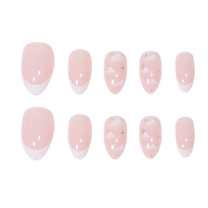 Elegant Marble-Inspired Press-On Nails Bowlift