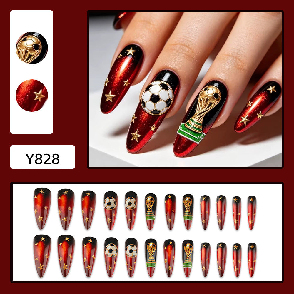 Creative Football Art Nails Bowlift