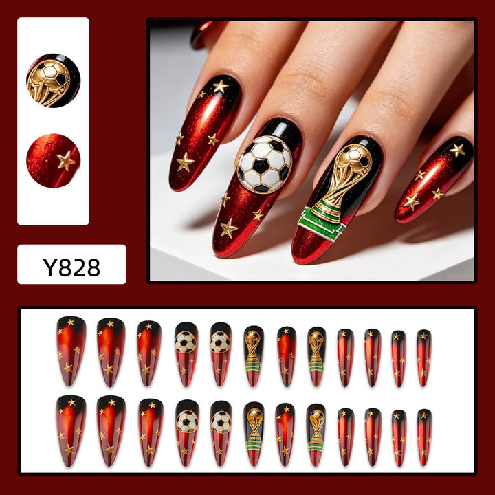 Creative Football Art Nails Bowlift