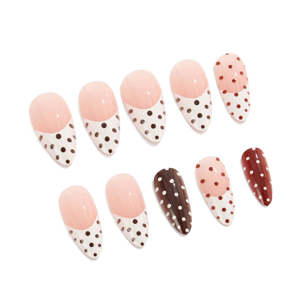 Creative Art Nails in Modern Polka Dot Design Bowlift