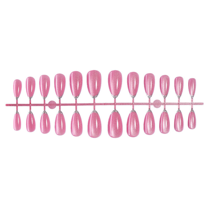 Glittering Press-On Nail Set Bowlift