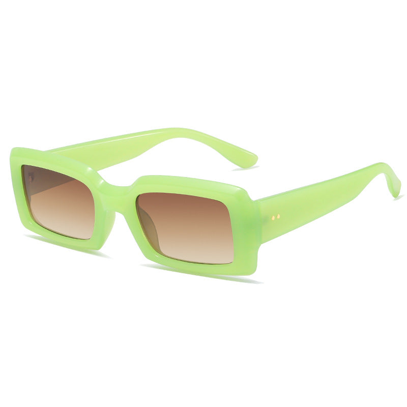 Ladies stylish square sunglasses with mirrored lenses Bowlift